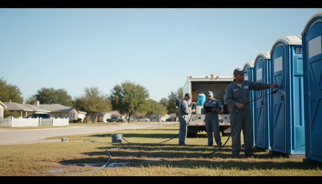 Long-Term Portable Toilet Rental in Orchard, TX near me